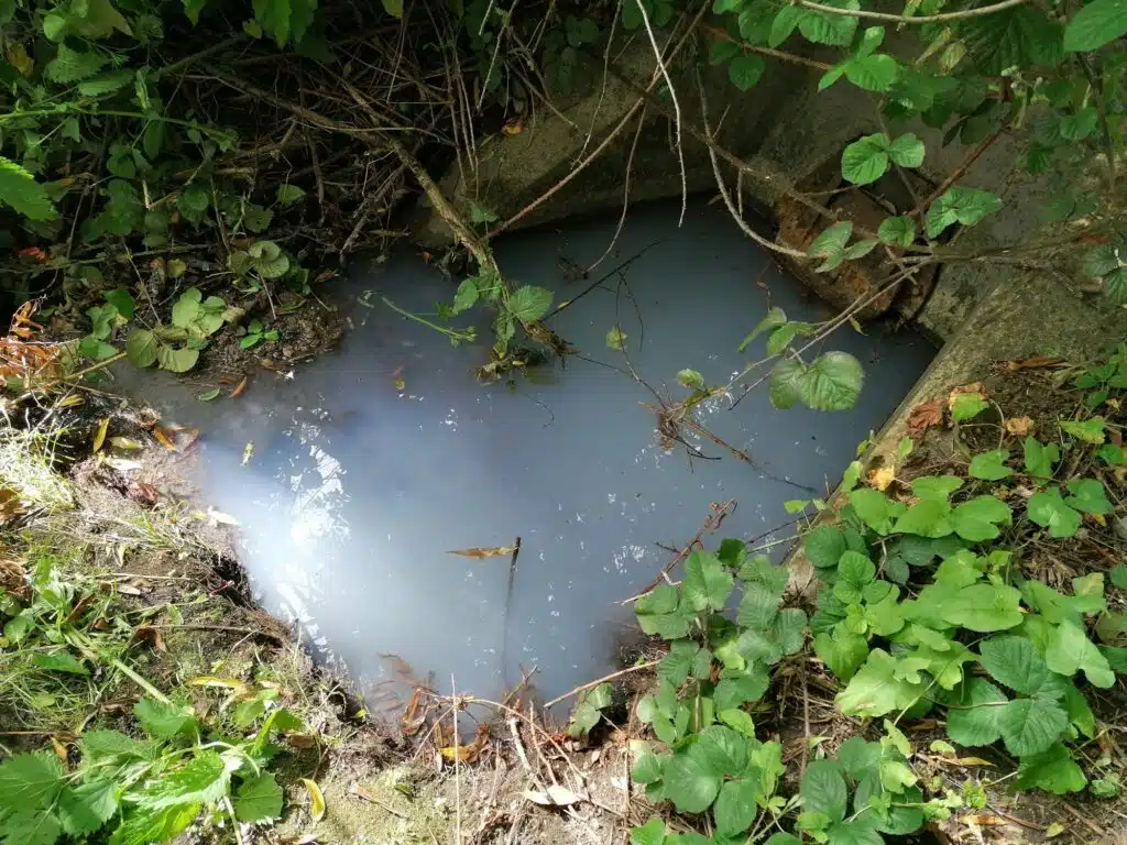 Discharge into Bradley beck