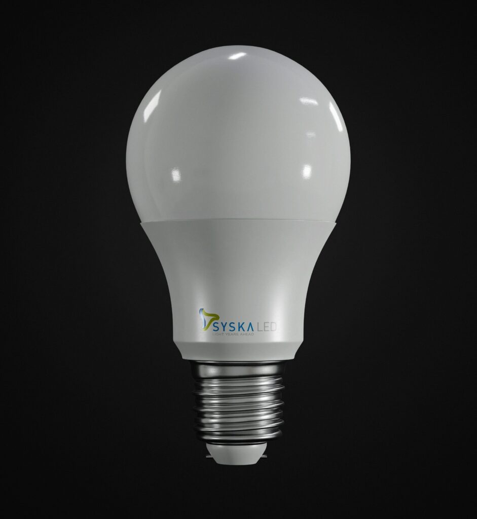 Image of LED bulb one of our free light bulbs